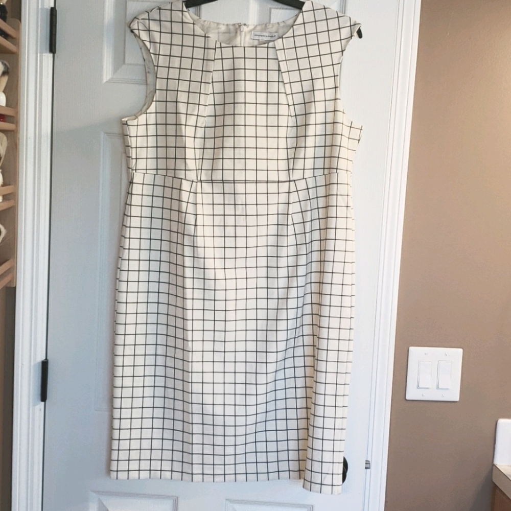 NWOT Christopher & Banks white dress sz 14